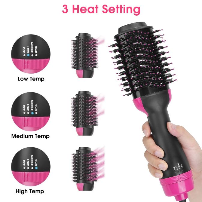 SP Dealz Hair Dryer Brush 3-in-1 Hot Air Brush Hair Brush